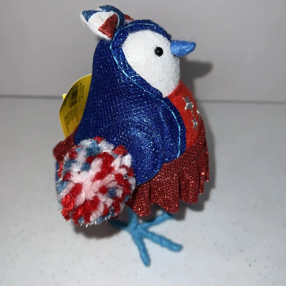 Target Sun Squad Featherly Friends Cherry Patriotic Girl Bird Red White Blue New